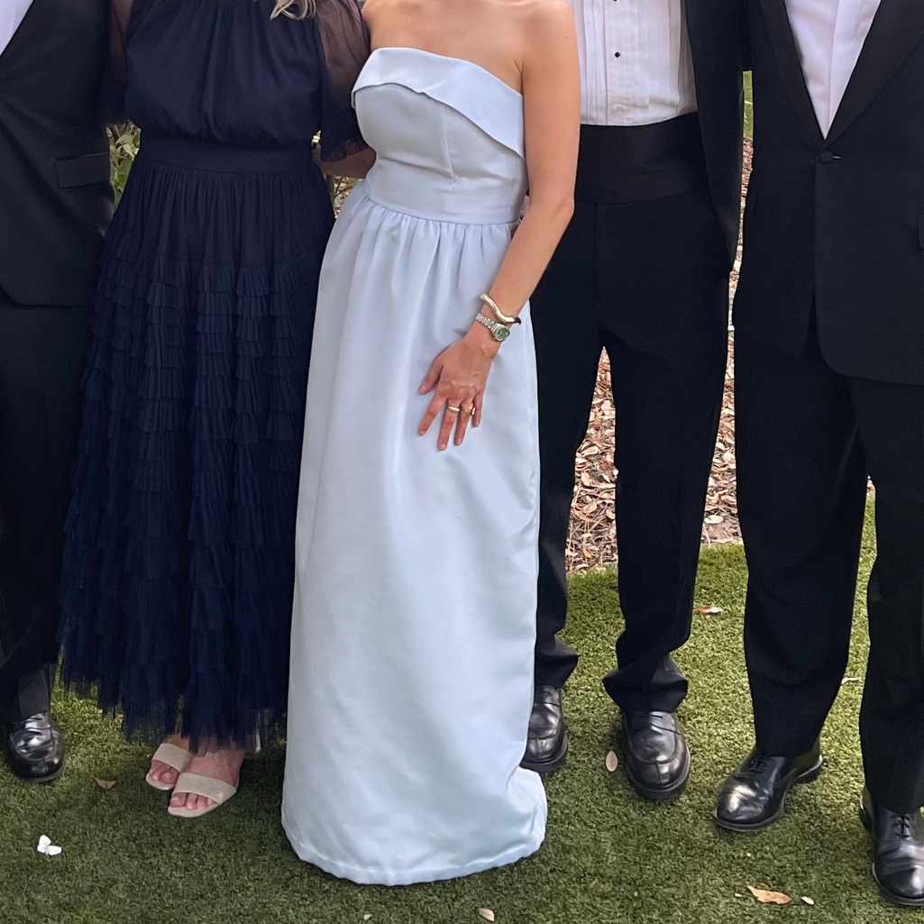 Blue Lulakate Eva Bodice Bridesmaid Dress